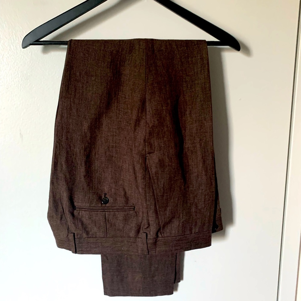 Todd Snyder Men’s - 100% Italian Linen - Brown Dress Pants